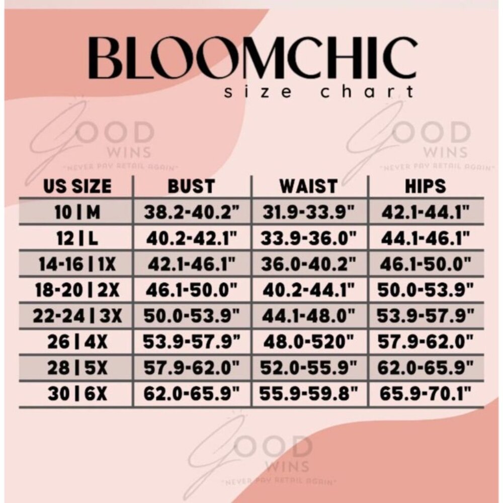 Bloomchic Rose Red Floral Dress Tie v-neck Pockets Below Knee Flare Sleeves 12 - Picture 6 of 6